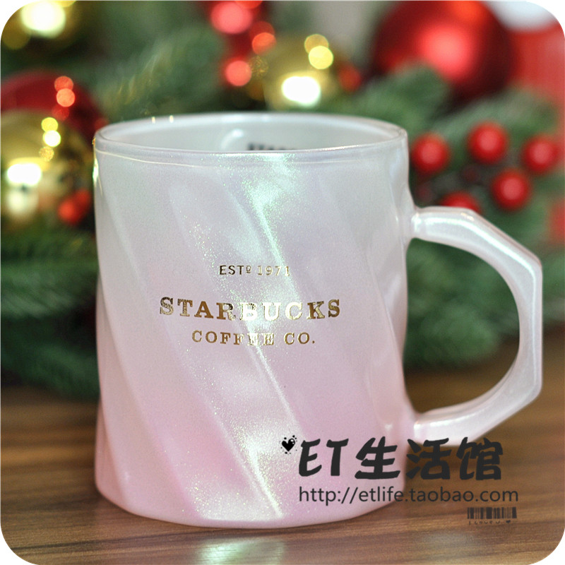 星巴克杯子2024圣诞限量玻璃杯