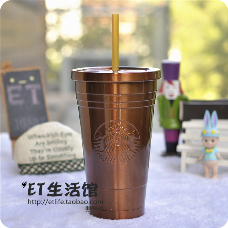 星巴克杯子新款不锈钢吸管杯