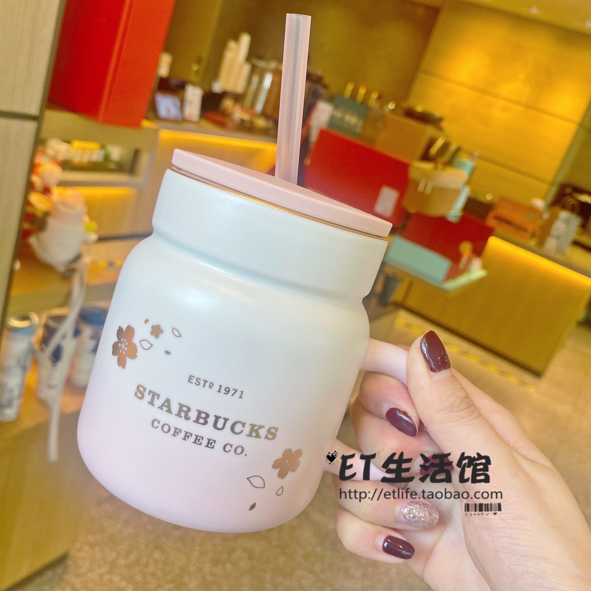 中秋狐狸蜜蜂陶瓷限量星巴克杯子
