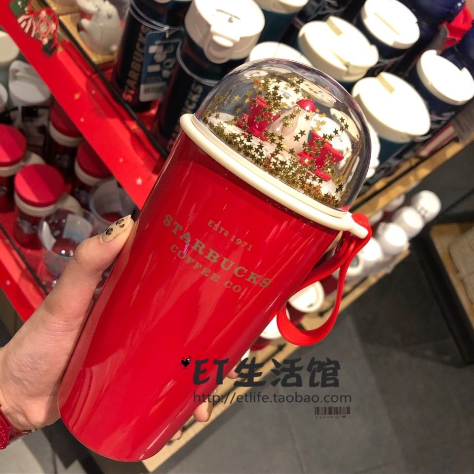 情景拱盖不锈钢星巴克杯子