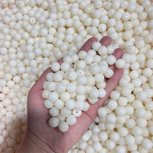 天然白玉菩提根散珠手串绕指柔圆珠DIY佛珠文玩女手工菩提子高y8