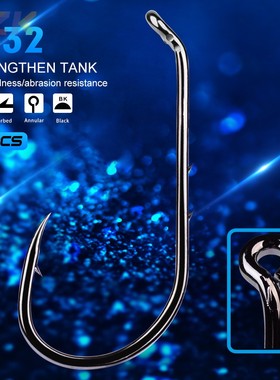 PRO BEROS渔具钓具鱼钩 有倒刺高碳钢单钩 钓钩渔具垂钓配件y2