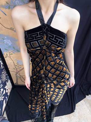 ANTIMOON暗黑连衣裙新中式真丝