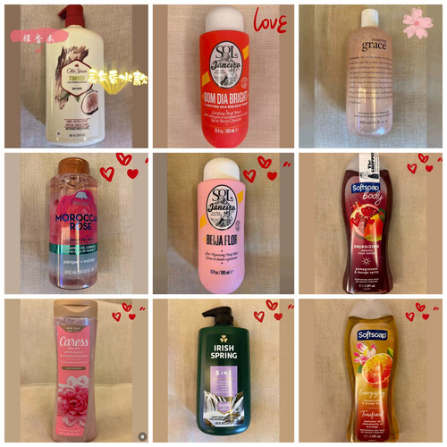 檀香沐浴露石榴橙花Softsoap