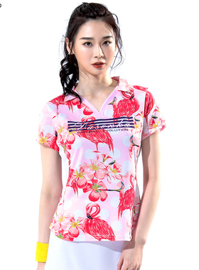单双号DASONKA限量中国风女子运动T恤网球羽毛球服短袖透气速干衣