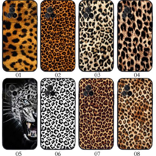 豹纹 适用vivo Y31s/S9/X60/S7/Y52s/iQOO 7/U3/红米 K60E/K50 Pro/K40S/Civi 1S手机壳