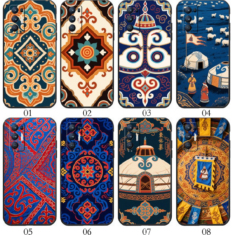 蒙古族 适用 iQOO Z6/Neo3/5 SE/Z5/Neo 5S/pro/Z3/Z1/U1/U1x/U3x/Z1x/小米10S/10至尊/realme x7手机壳