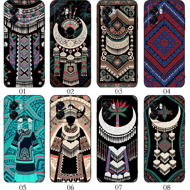 苗族 适用iQOO Z8/U5/Neo6 SE/Z6/Z7/11 Pro/11S/10/9/8/Neo8/Neo7/红米 12/12R/realme V30t/手机壳