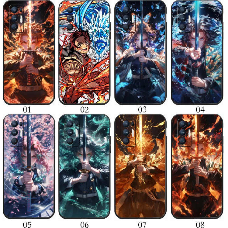 鬼灭之刃 适用 红米 Note 9 4G/K60/10 pro/K50 至尊/Note 11 SE/realme V5/x7/V15/Q2/Q3/手机壳