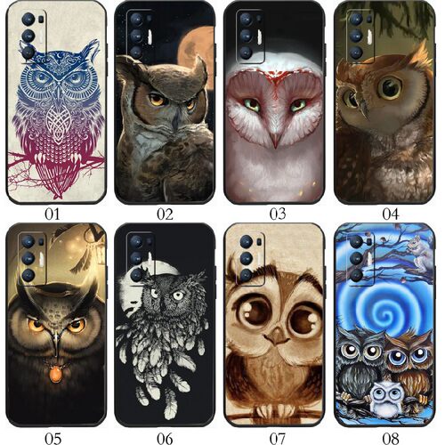 猫头鹰 适用 realme GT/2T/Neo/闪速版/大师探索版/一加 9/Pro/9R/RT/8T/Ace 2V/魅族18/Neo5 SE手机壳