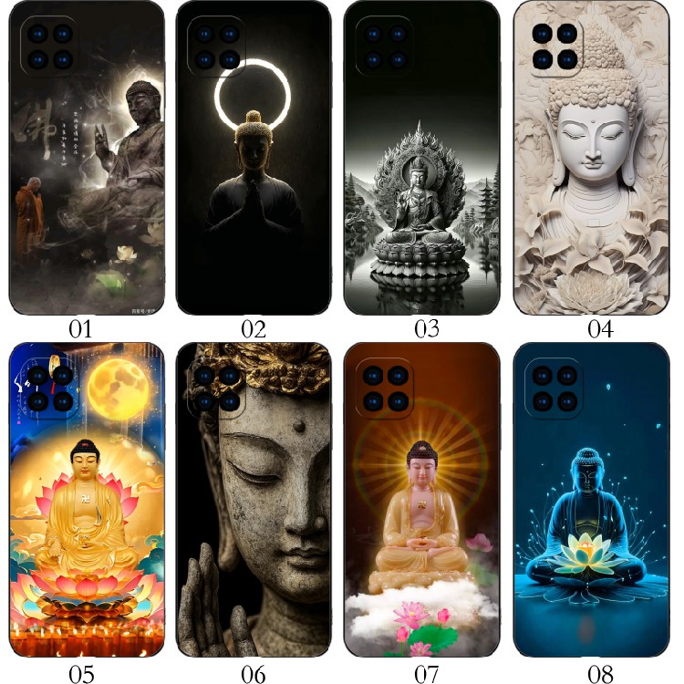 中国风佛 适用 华为 nova8 SE/Pro+/7i/红米Note 13/6/K70/10A/9C/小米11/13/14/青春10/realme Q手机壳