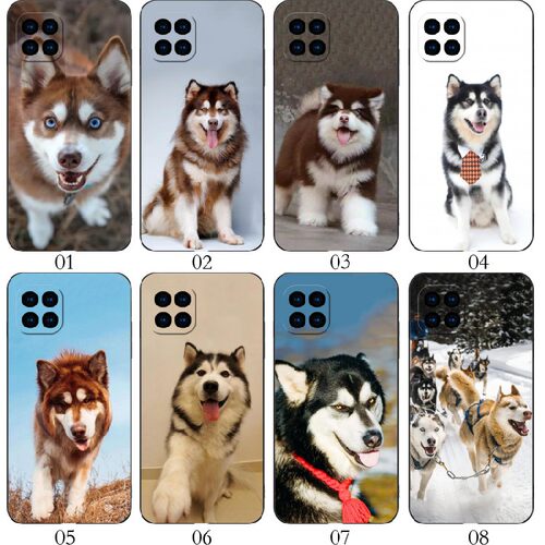阿拉斯加雪橇犬 适用 华为 nova8 SE/Pro+/7i/红米Note 13/6/K70/10A/9C/小米11/13/14/青春10/realme手机壳