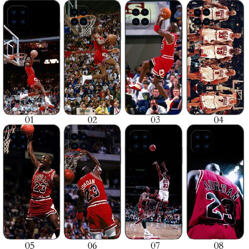 NBA公牛乔丹 适用 华为 nova8 SE/Pro+/7i/红米Note 13/6/K70/10A/9C/小米11/13/14/青春10/realme Q手机壳