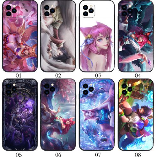 九尾妖狐LOL阿狸 适用 小米 10T Pro/三星 S30 Plus/2/MIX 4/Civi 1S/S21/A72/A52/A32/Note20/A71/A5手机壳