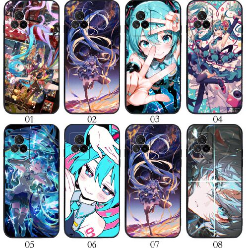 初音未来 适用vivo/realme GT Neo3/X60 曲屏版/iQOO U3x/S9e/GT2/一加 Ace/魅族 18X手机壳