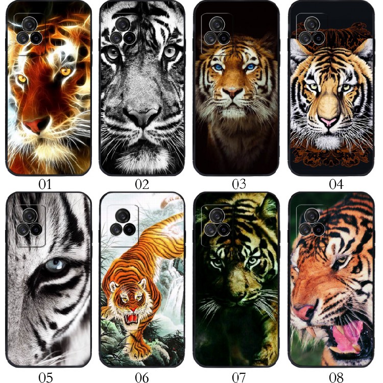 老虎 适用vivo?Y31s/S9/X60/S7/Y52s/iQOO 7/U3/红米 K60E/K50 Pro/K40S/Civi 1S手机壳