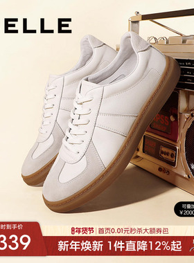 百丽男士复古秋季轻便休闲鞋运动经典阿甘小白德训板鞋子52022CM0