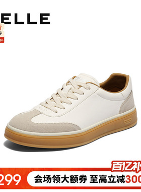 百丽男士复古运动跑步慢跑德训阿甘板鞋男春季新款休闲鞋8UJ01CM5