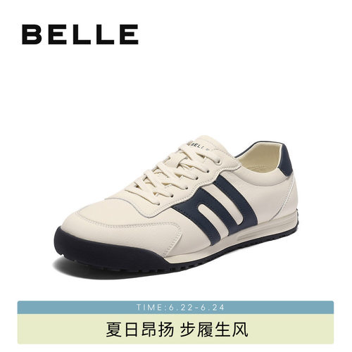 百丽休闲运动跑步阿甘德训板鞋