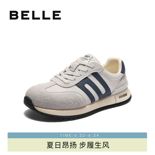 百丽休闲运动跑步阿甘德训板鞋