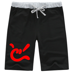 beyond光辉岁月影视电影周边运动短裤 来图定制 男直筒棉休闲五分裤