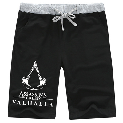 游戏周边刺客信条英灵殿奥德赛起源运动短裤男夏季直筒休闲五分裤