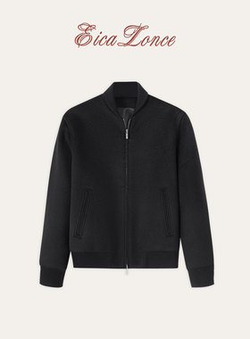 Eicalonce·意卡伦萨25FW超细美利奴羊毛棒球领双面呢夹克SM80188