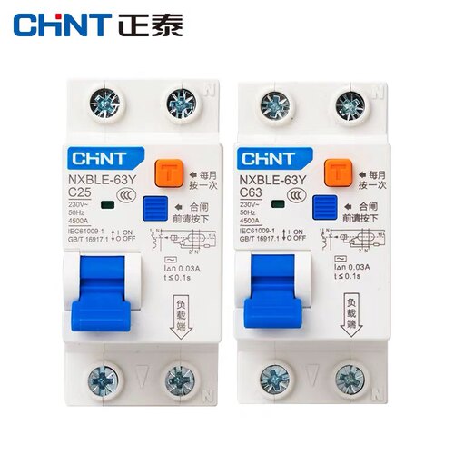 正泰漏电保护器NXBLE-63Y1P+N