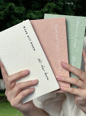 高颜值笔记本本子加厚a6空白本内页盖章本软皮面口袋小本子便携随身携带记事本简约ins风工作记录本a5日记本