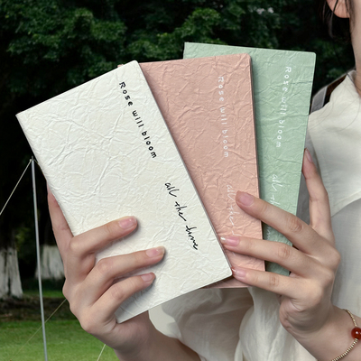 高颜值褶皱笔记本本子