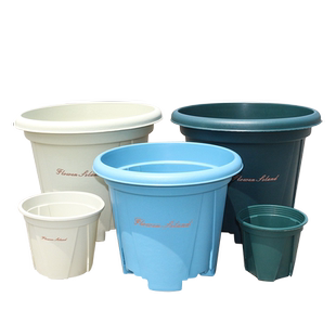 新款加厚控根加仑花盆塑料树脂家用养花大小号多肉月季透气青山盆