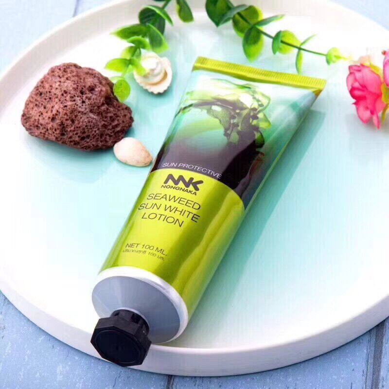 泰国Nongnaka海藻物理防晒霜正品SPF50 100ml女学生美白全身隔离