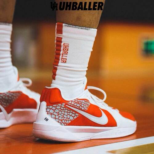 UH莱卡实战专业美式能量条篮球袜男高帮防滑缓震毛巾底精英运动袜