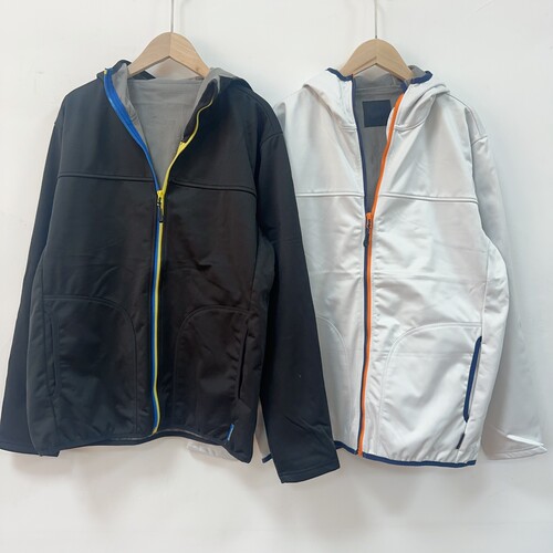 瑕疵品日单男女同款防风运动外套休闲上衣加绒外套夹克上衣