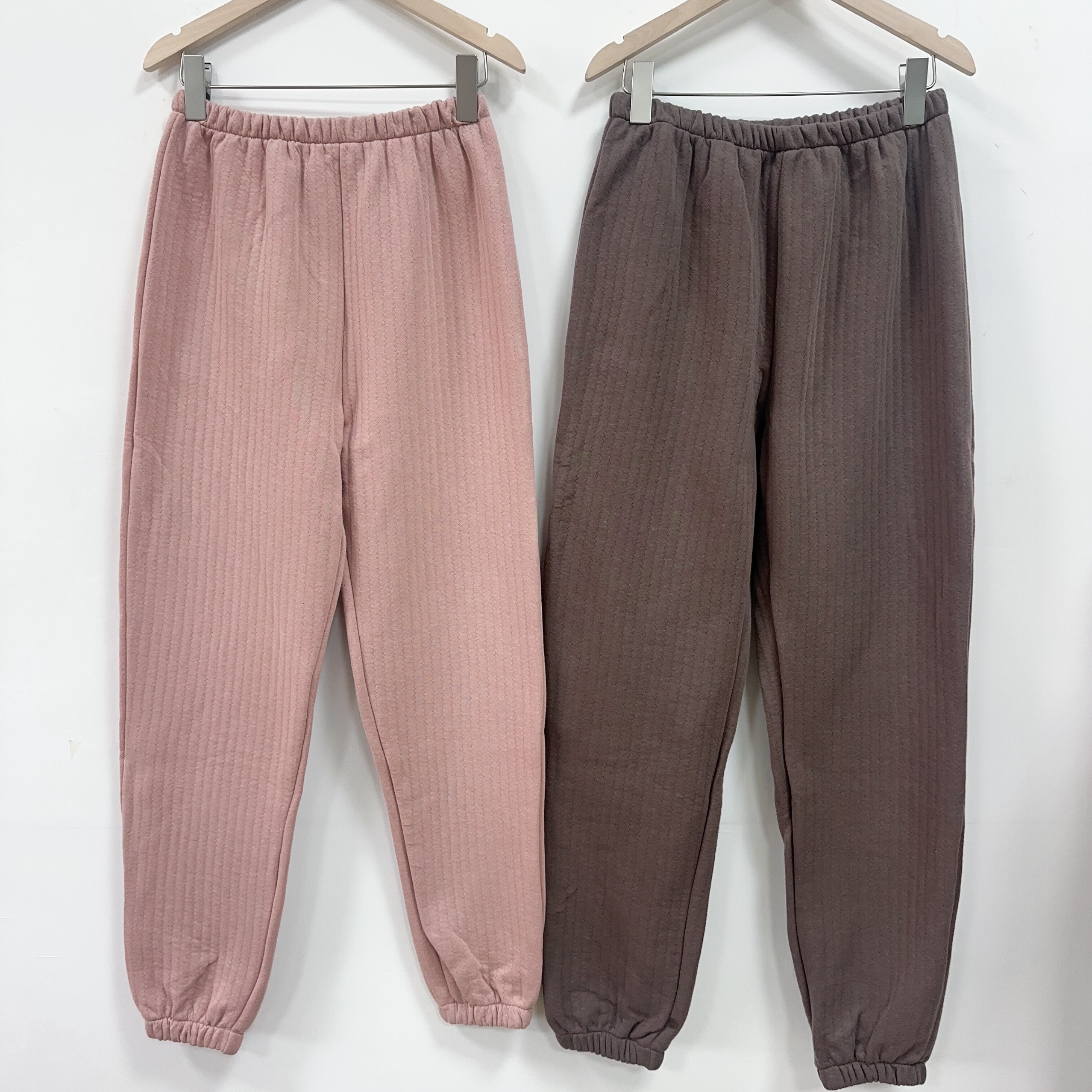 空气层男女纯棉秋冬季家居裤束口方便裤家居裤睡裤柔软柔软家居裤