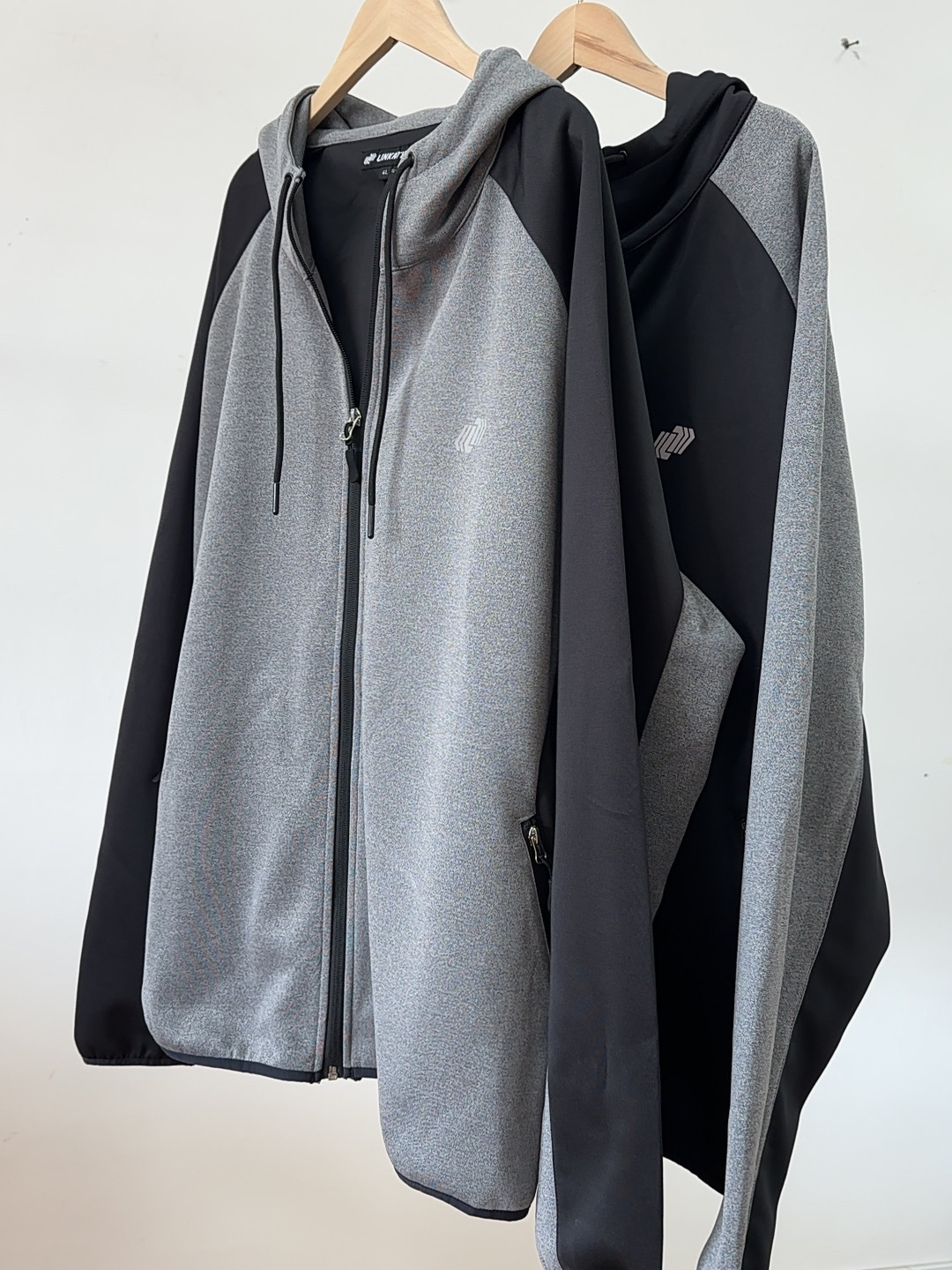 瑕疵品男士超大码数休闲运动外套连帽卫衣衫长袖夹克上衣