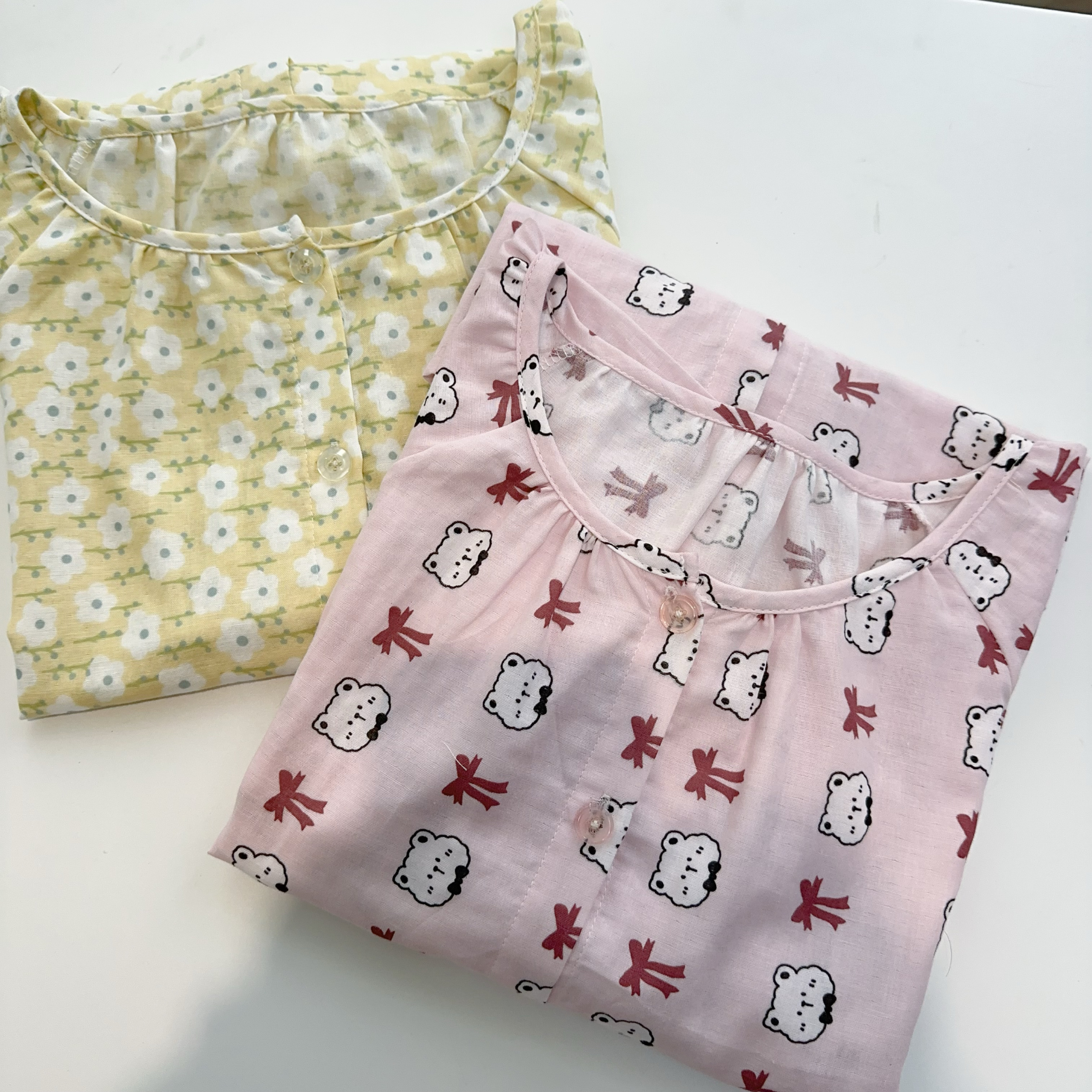 日系女款春夏纯棉纱布家居睡衣套装长袖长裤睡衣套装柔软裤子加肥