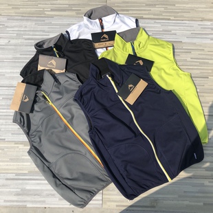 兔家原D男士 功能性弹力棉坎肩 防风防水立领护颈运动休闲马甲无袖