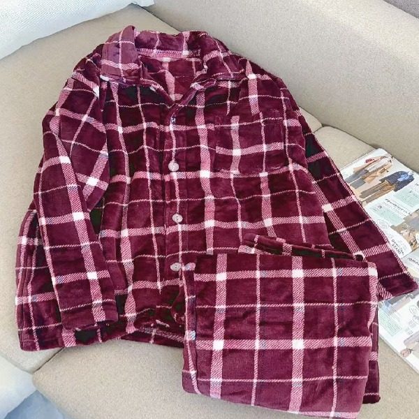 断码清外贸日式男女同款情侣秋冬季绒睡衣套装家居服套装长袖长裤,女士内衣/男士内衣/家居服,睡衣/家居服套装,淘宝优惠券,粉丝福利购,淘宝优惠卷