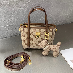 品牌高级感手提包2025新款时尚斜挎包上班通勤手拎包菜蓝子水桶包