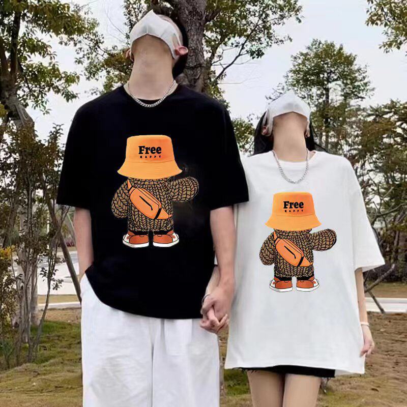 夏季新款时尚纯棉短袖女ins风T恤