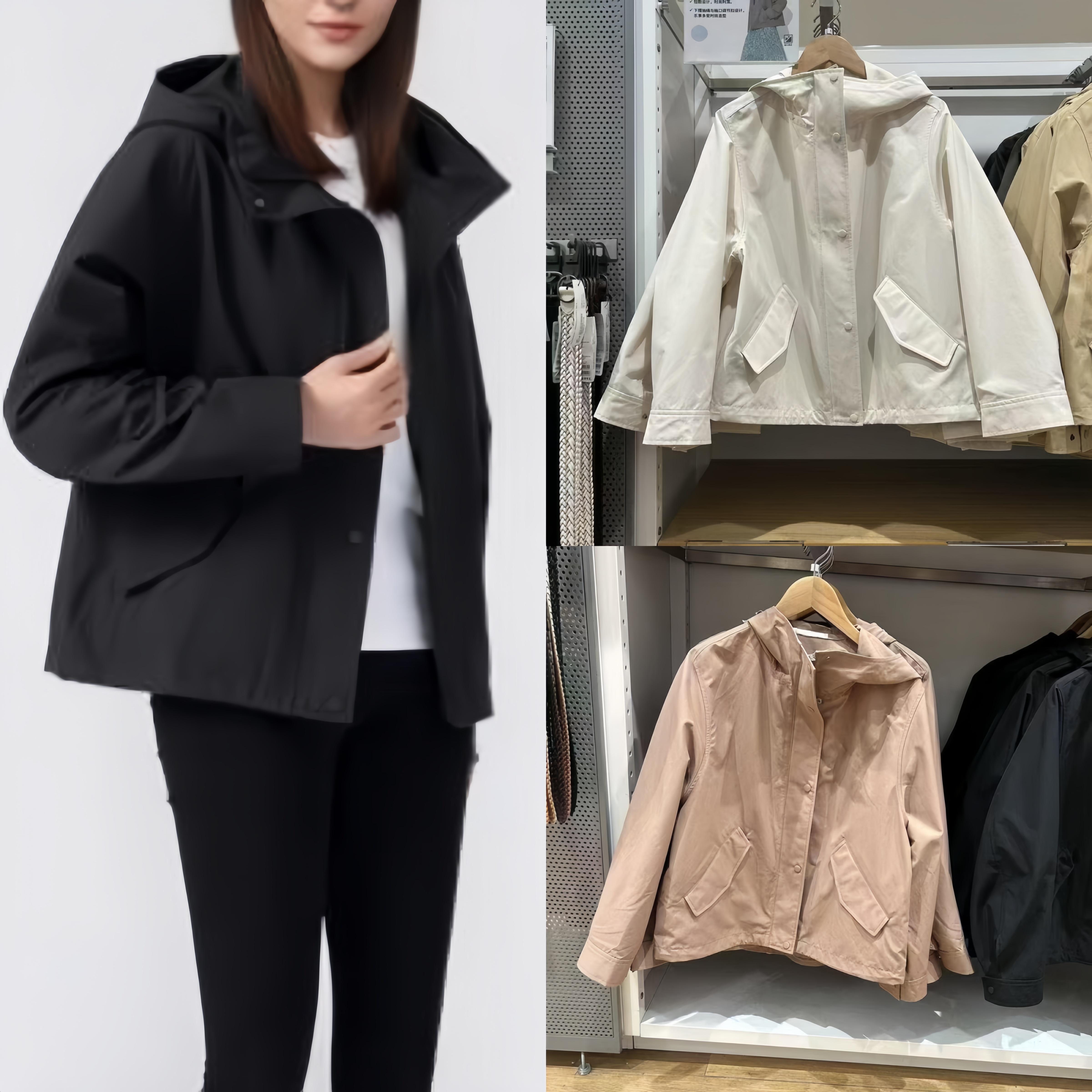 柜299！女装休闲连帽外套/时尚A字夹克耐久防水冲锋衣短款469774,女装/女士精品,短外套,淘宝优惠券,粉丝福利购,淘宝优惠卷