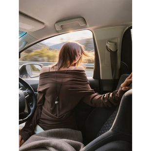 MOERSHOP 显瘦系列 性感本色设计师款弯刀堆褶德绒内搭修身打底衫