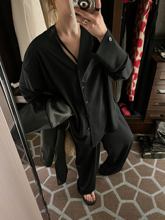 女夏2023年新款 MOERSHOP 套装 醋酸衬衫 高级感两件套 气场所向披靡