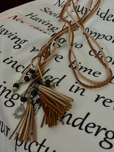 MOERSHOP 饰腰链百搭波西米亚 复古民族风手工编织腰带女连衣裙装