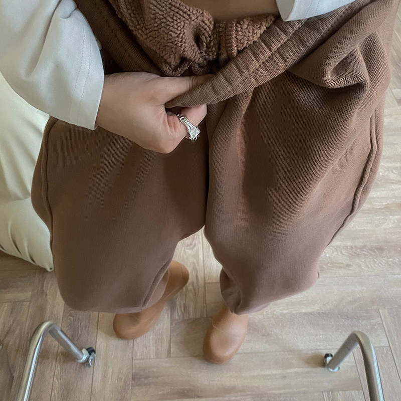 MOERSHOP裤子女冬季新款加绒裤加厚运动裤宽松束脚卫裤外穿休闲裤,女装/女士精品,休闲裤,淘宝优惠券,粉丝福利购,淘宝优惠卷