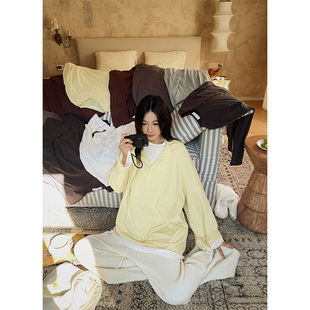 MOERSHOP  “轻柔感体验”轻量级薄宽松纯棉六色松弛感内搭打底衫