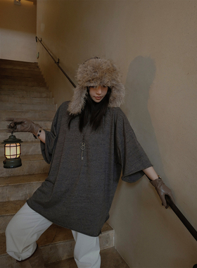 MOERSHOP Easy wear黑标系列Classic基础大版型羊毛T恤慵懒风上衣