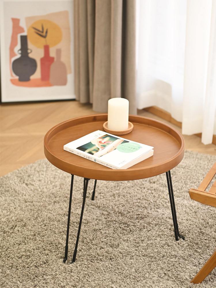 祥福圆梦折叠桌边几野餐露营小圆桌茶几阳台零食桌子便携式折叠桌