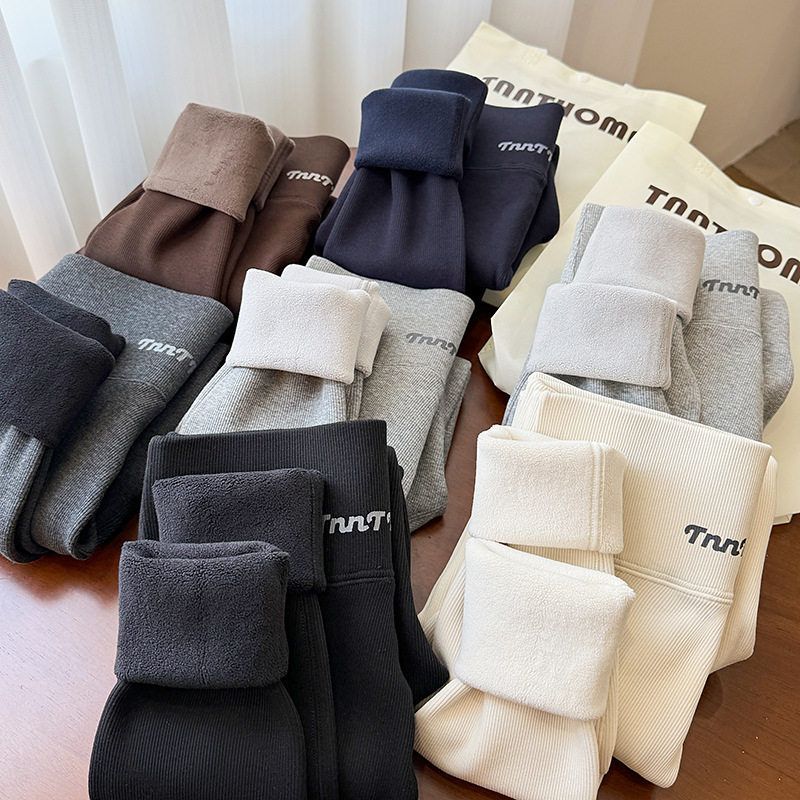 轻塑裤加绒加厚可外穿打底九分裤